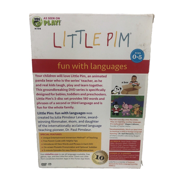 Little Pim English DVD Set Vol 2 PBS Kids 3 Disc for Babies Toddlers Preschooler - Picture 2 of 9